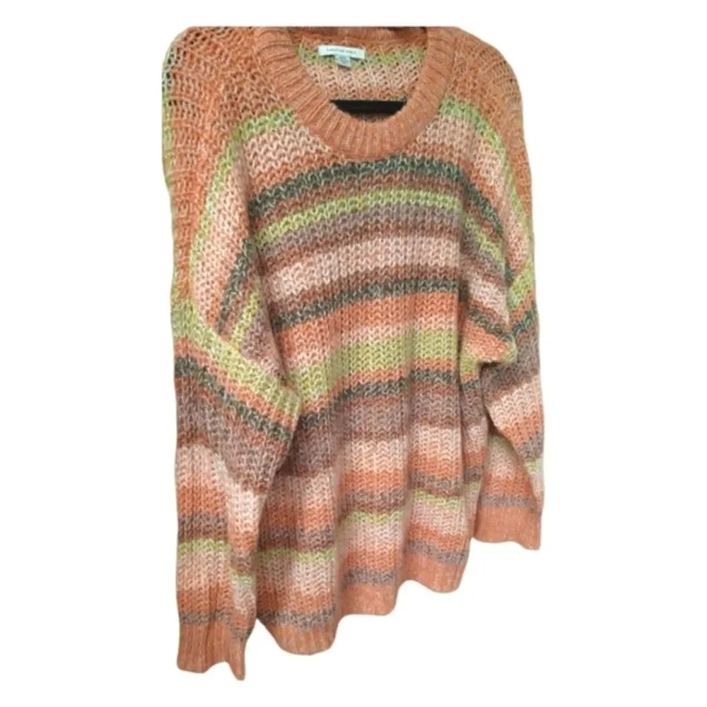 NEW! American Eagle Outfitters Multi Color Soft Sweater Size M